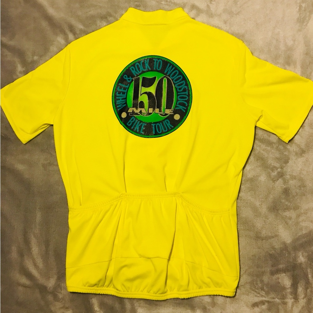 Vintage Yellow Cycling Shirt Men’s Large by Performance